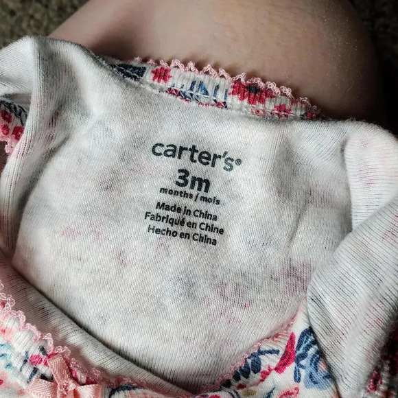 Carter's Baby Girl 3 Month Floral and Cactus Top Bundle - Picture 2 of 11